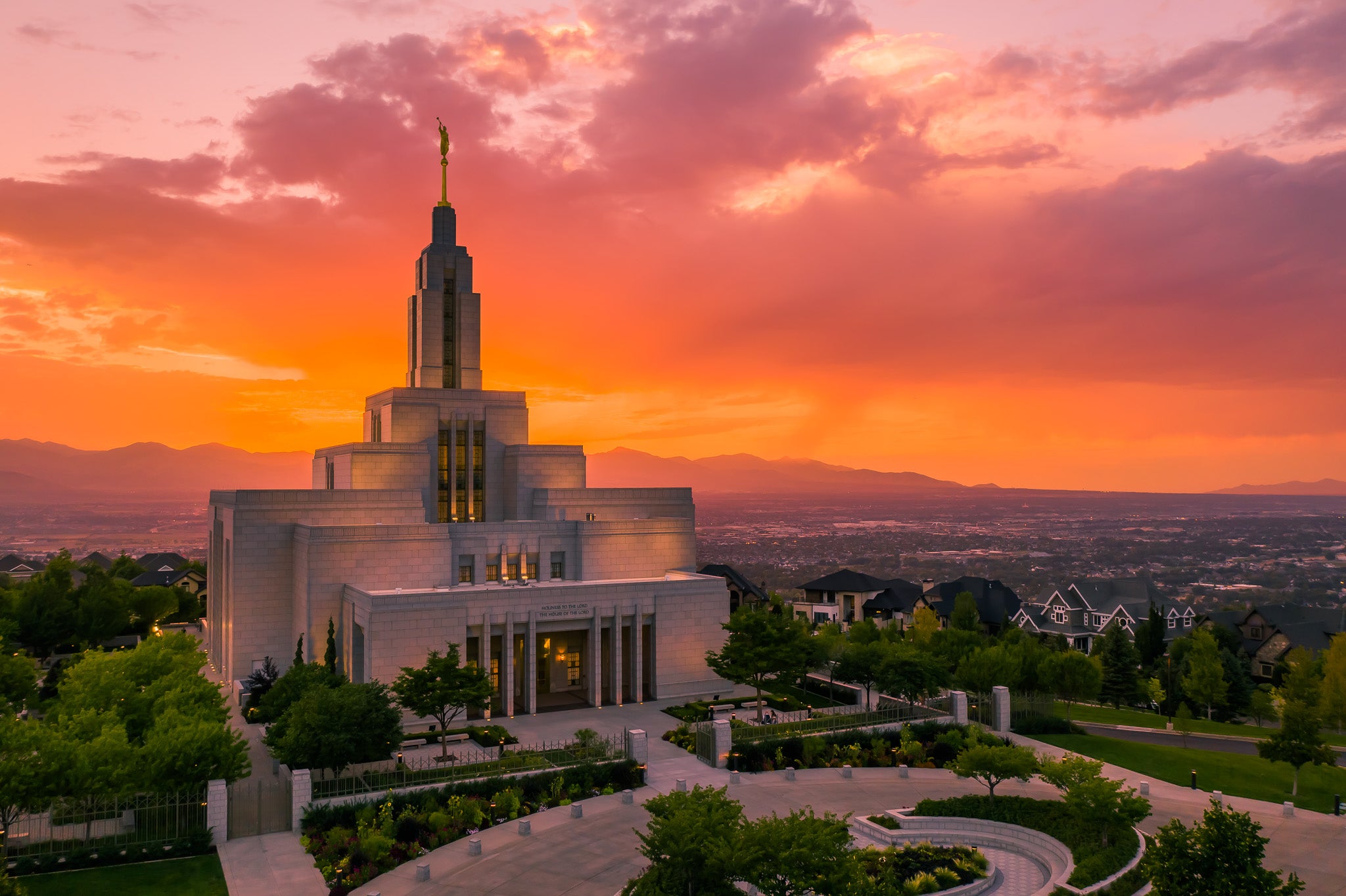 Draper Temple's Fiery Sky