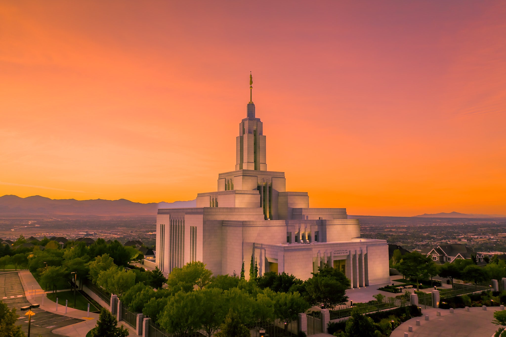 Draper Temple's Sunset Serenity