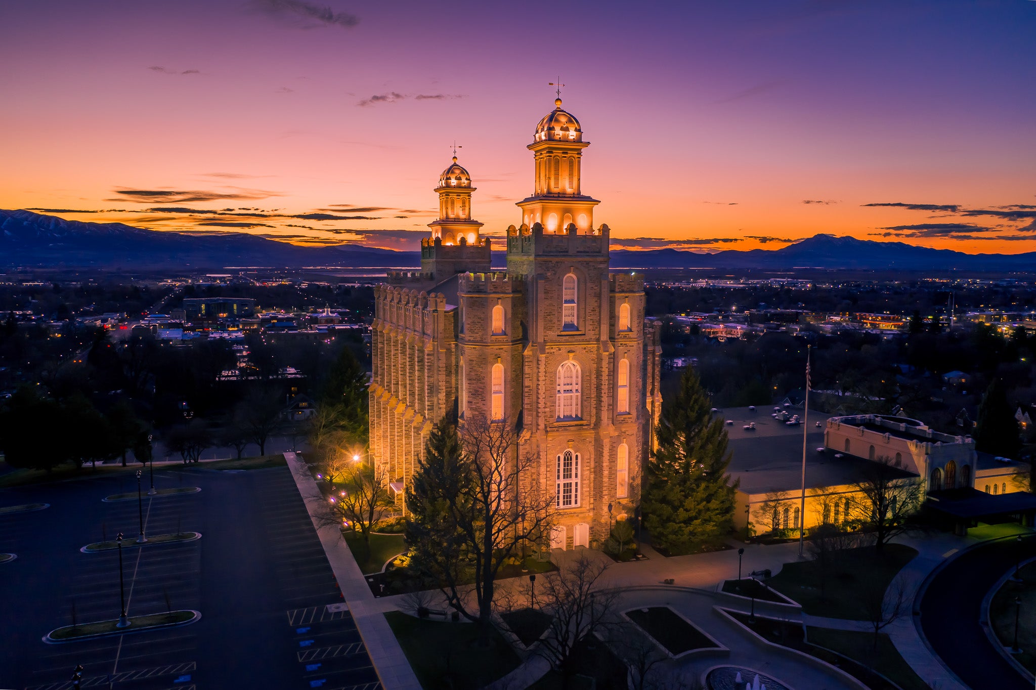 Steadfast and Shining: Logan Temple at Evening’s Edge
