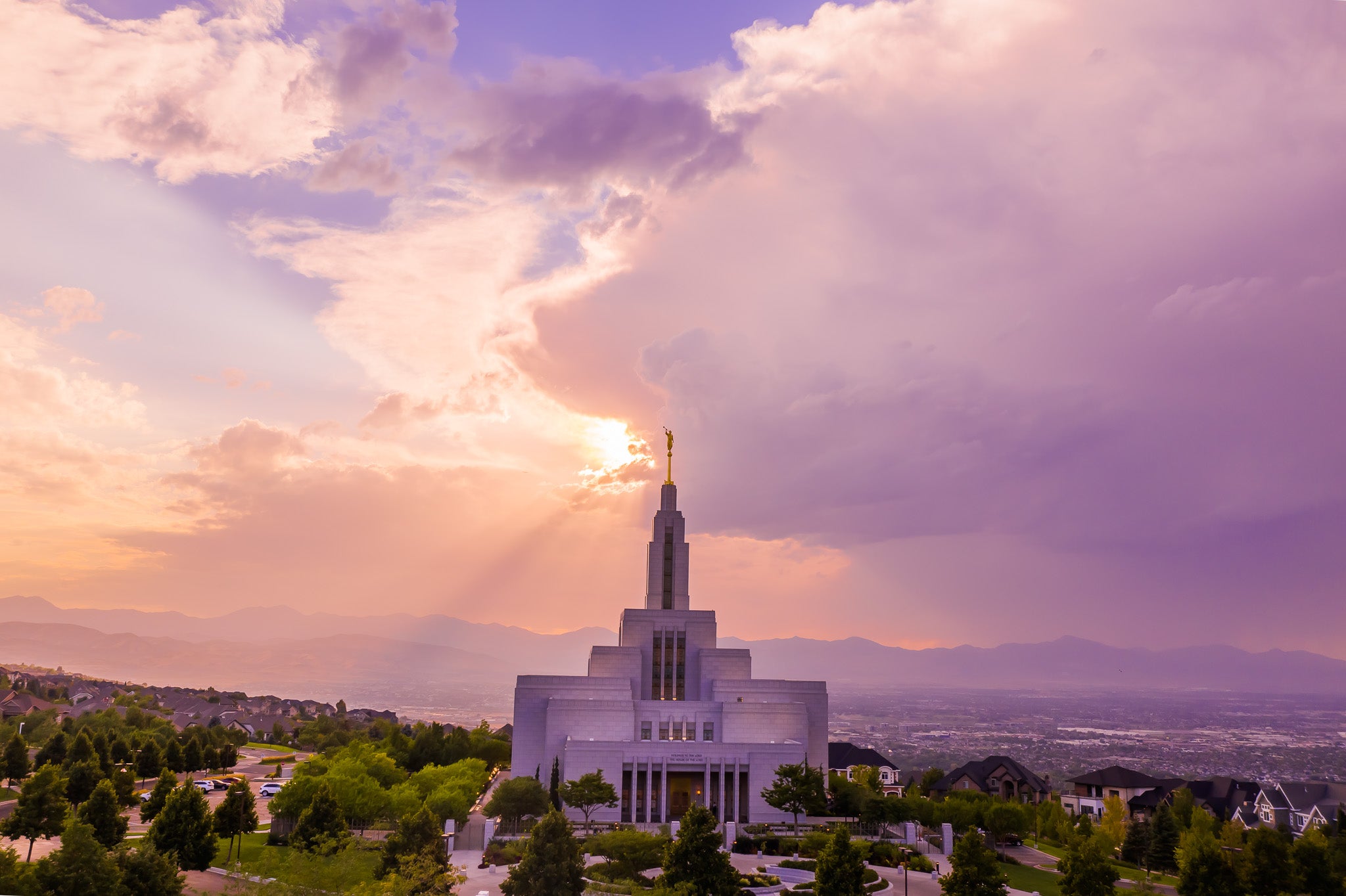 Draper Temple's Heavenly Glow